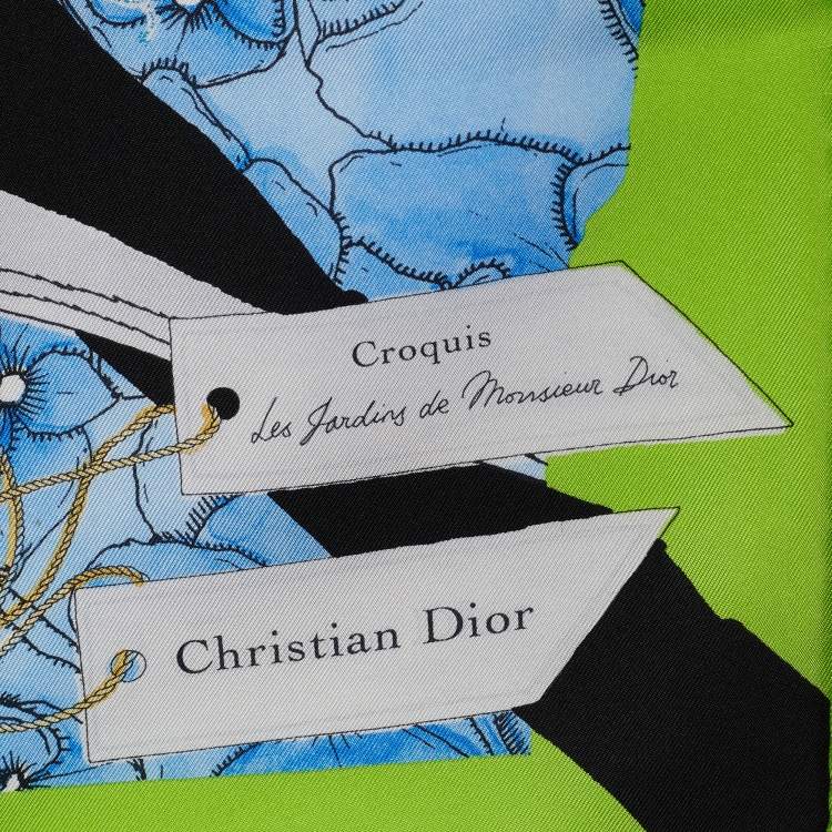 Pre Owned Dior Multicolor Le Jardins de Monsieur Dior Silk Scarf