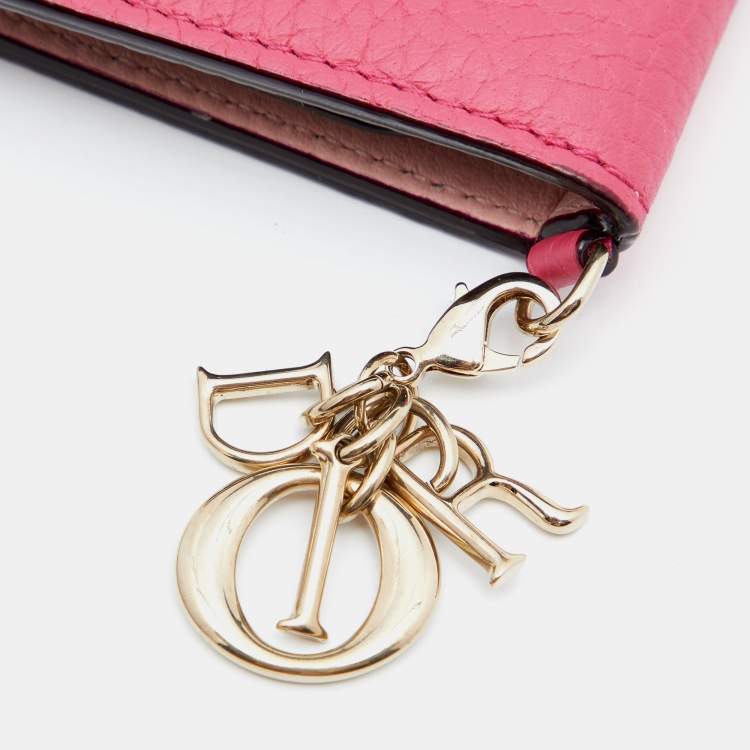 Pre Owned Dior Magenta Leather iPhone 6 Folio Case