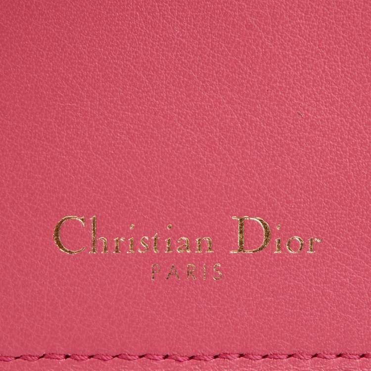 Pre Owned Dior Magenta Leather iPhone 6 Folio Case