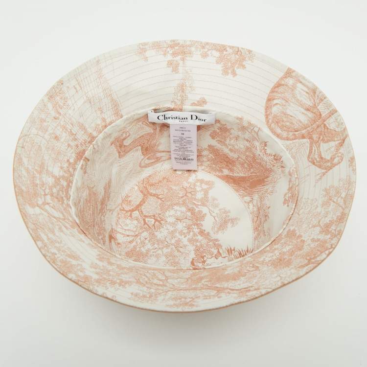 Pre Owned Dior Nude Pink Cotton Bucket Hat