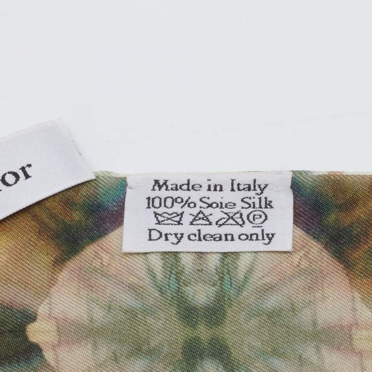 Pre Owned Dior Multicolor KaleiDiorscopic Printed Silk Mitzah Scarf