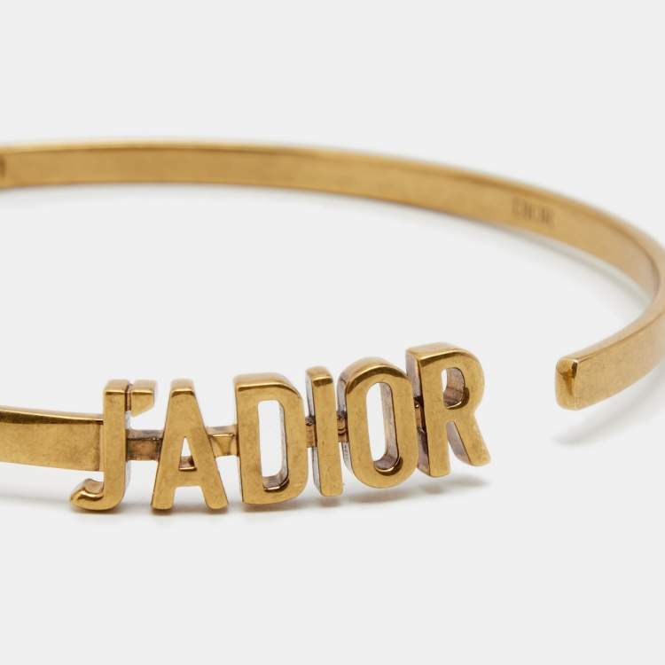 Pre Owned Dior J'adior Gold Tone Collar Necklace