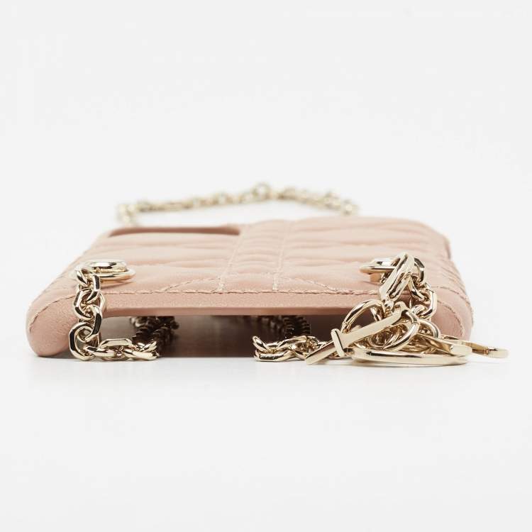 Pre Owned Dior Beige Cannage Quilted Leather iPhone 11 Pro Max Case