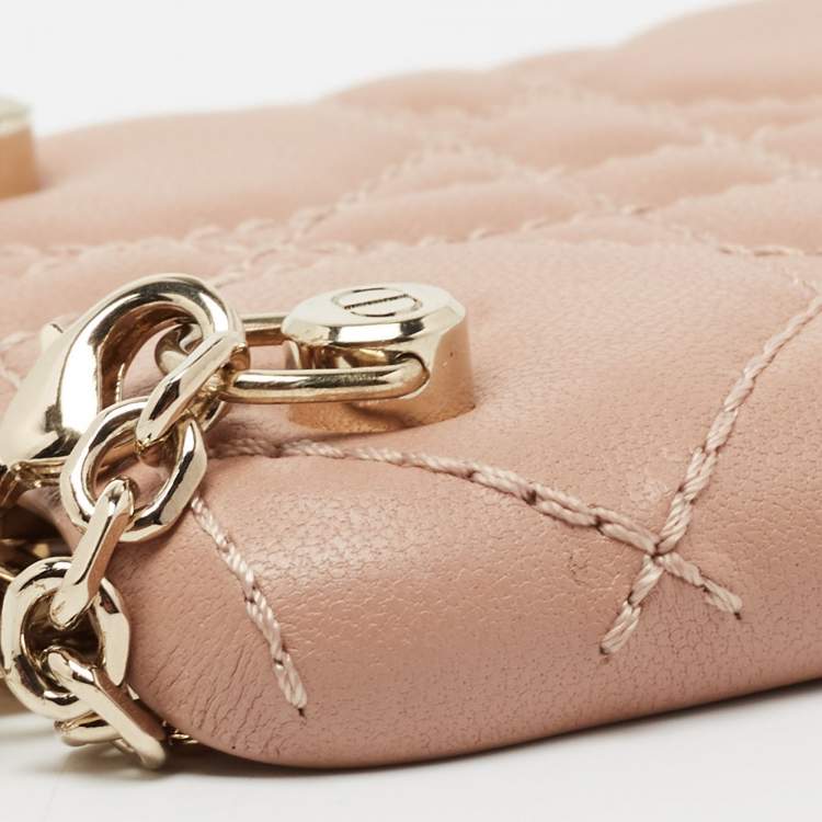 Pre Owned Dior Beige Cannage Quilted Leather iPhone 11 Pro Max Case