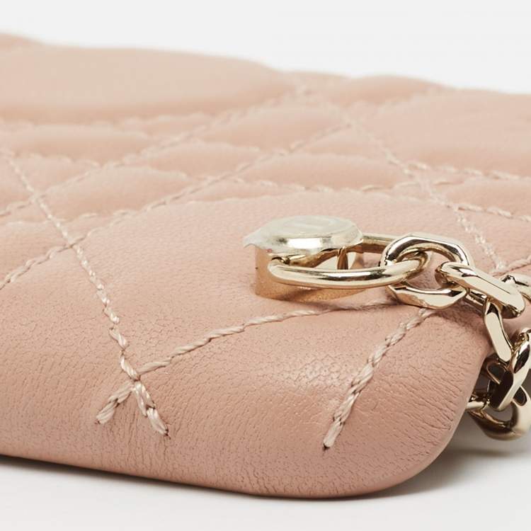 Pre Owned Dior Beige Cannage Quilted Leather iPhone 11 Pro Max Case