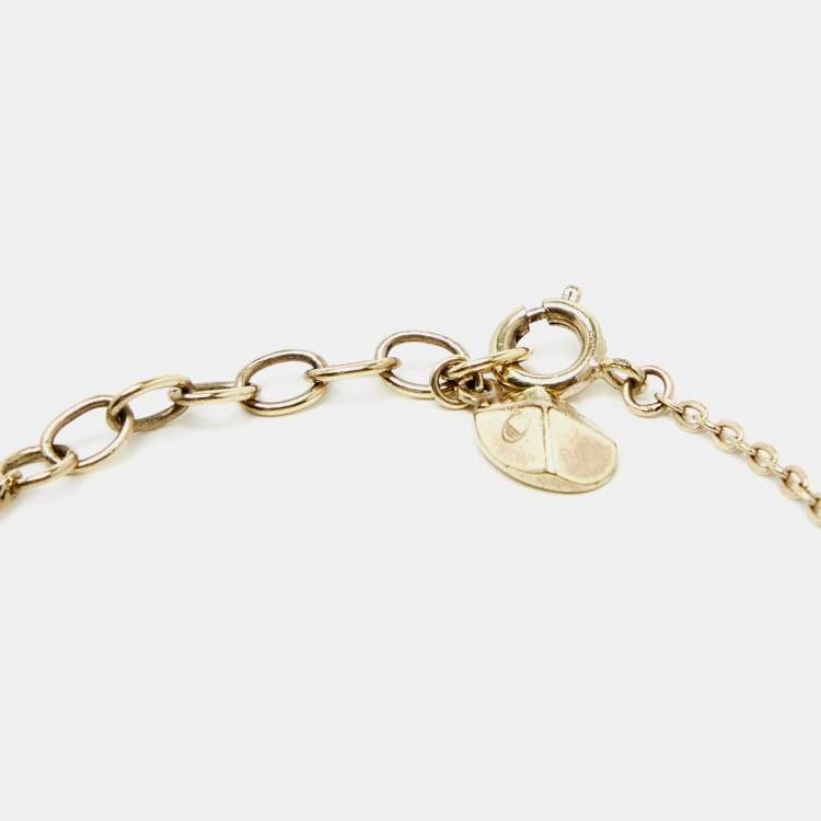 Pre Owned Dior CD Rose Gold Tone Metal Bracelet