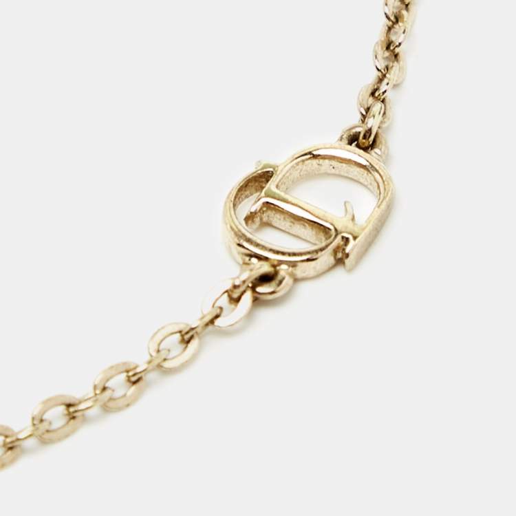 Pre Owned Dior CD Rose Gold Tone Metal Bracelet