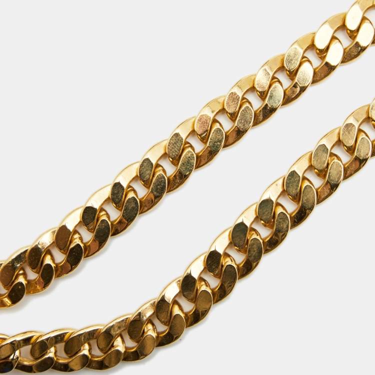 Pre Owned Dior Danseuse Étoile Gold Tone Choker Necklace