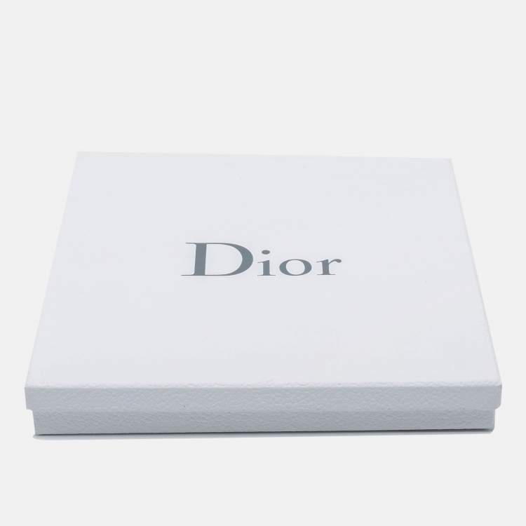 Pre Owned Dior Black Oblique Jacquard Silk Scarf