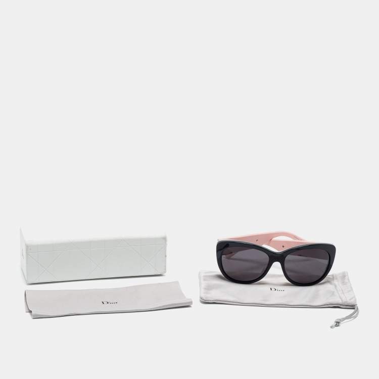 Pre Owned Dior Inedite Tricolor HDRY1 Oversized Sunglasses