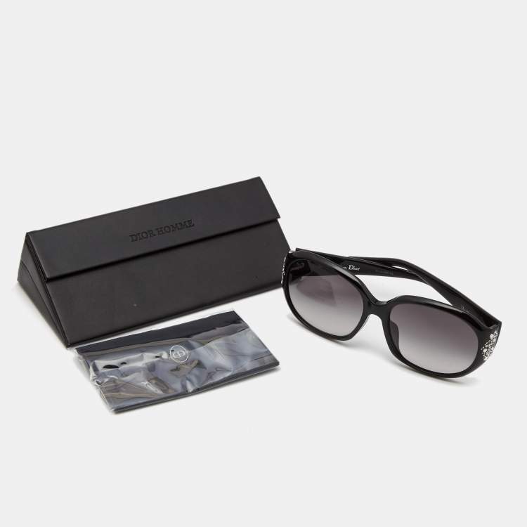 Pre Owned Dior Black 807Q8 DiorMinuitF Oval Sunglasses 