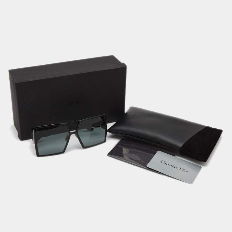 Pre Owned Dior Black 80711 30 Montaigne Square Sunglasses 
