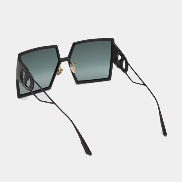 Pre Owned Dior Black 80711 30 Montaigne Square Sunglasses 