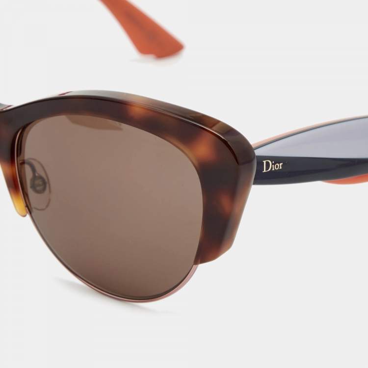 Pre Owned Dior Multicolor LZTEJ DiorEnvol1 Cat Eye Sunglasses