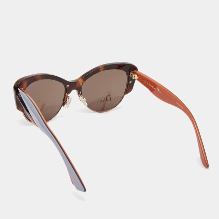 Pre Owned Dior Multicolor LZTEJ DiorEnvol1 Cat Eye Sunglasses