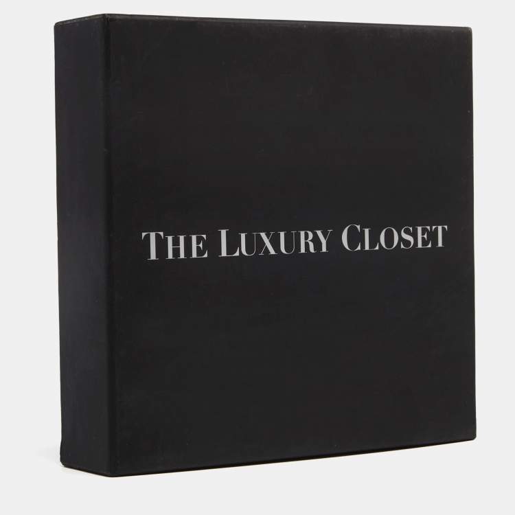 Pre Owned Dior Secret Cannage Heart Charm Gold Tone Bracelet