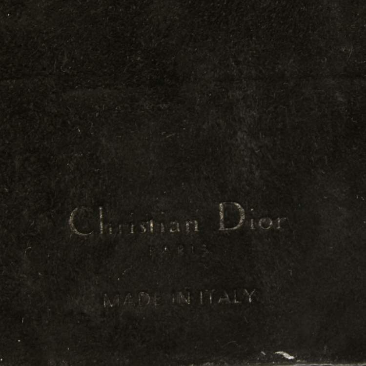 Pre Owned Dior Black Cannage Leather Lady Dior iPhone X Case