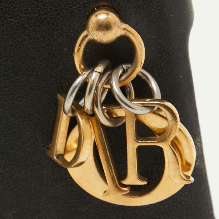 Pre Owned Dior Black Cannage Leather Lady Dior iPhone X Case