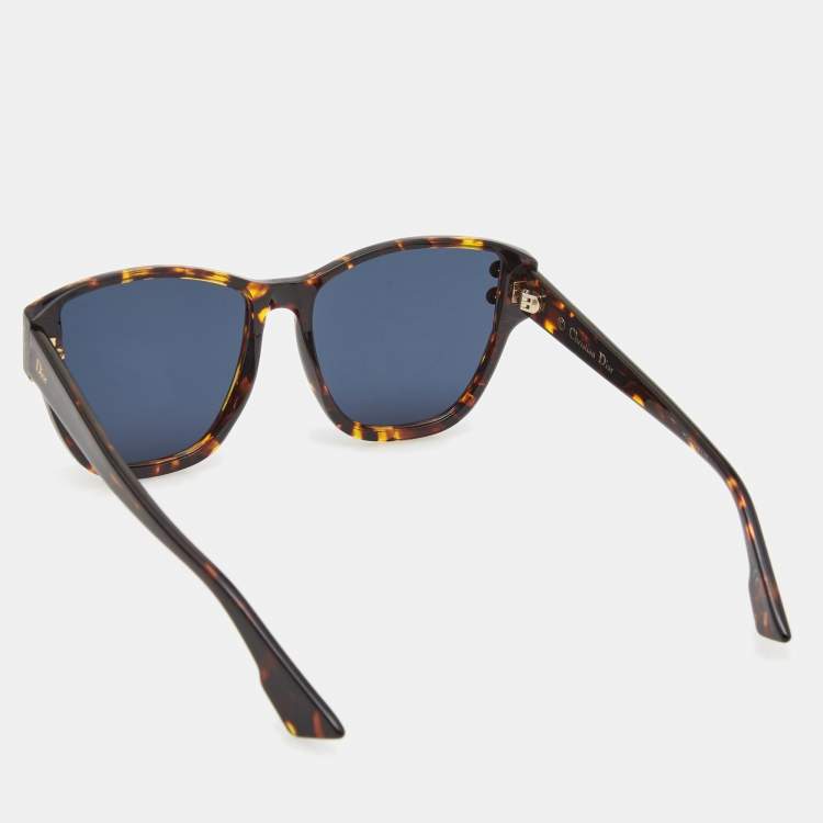 Pre Owned Dior Brown Tortoise Dioraddict3  Sunglasses