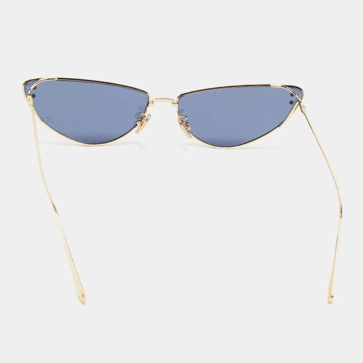 Pre Owned Dior Blue/Gold Miss Dior B1U Butterfly Sunglasses 