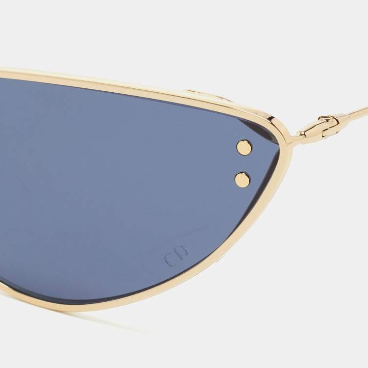 Pre Owned Dior Blue/Gold Miss Dior B1U Butterfly Sunglasses 