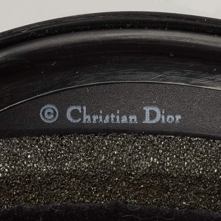 Pre Owned Dior Black/Grey Dior Club1 Visor 