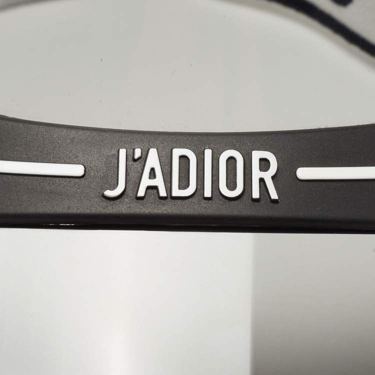 Pre Owned Dior Black/Grey Dior Club1 Visor 