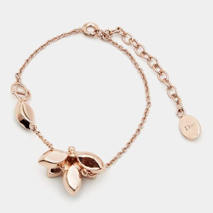 مملوكة مسبقًا Dior Mise En Tribal Crystals Gold Tone Bracelet Earrings