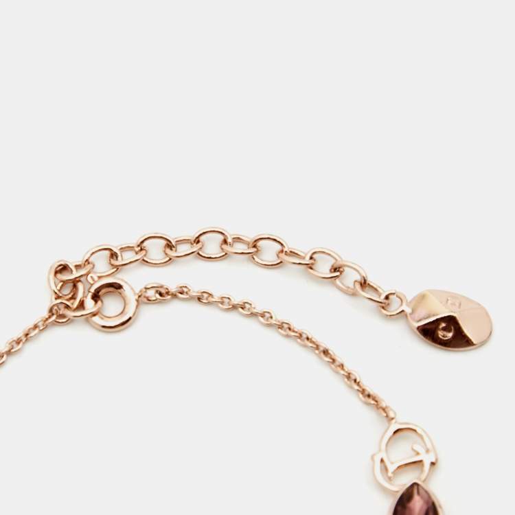 مملوكة مسبقًا Dior Mise En Tribal Crystals Gold Tone Bracelet Earrings