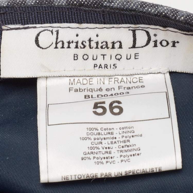 Pre Owned Dior Boutique Diorissimo Canvas Flight Hat 