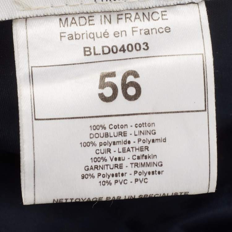 Pre Owned Dior Boutique Diorissimo Canvas Flight Hat 
