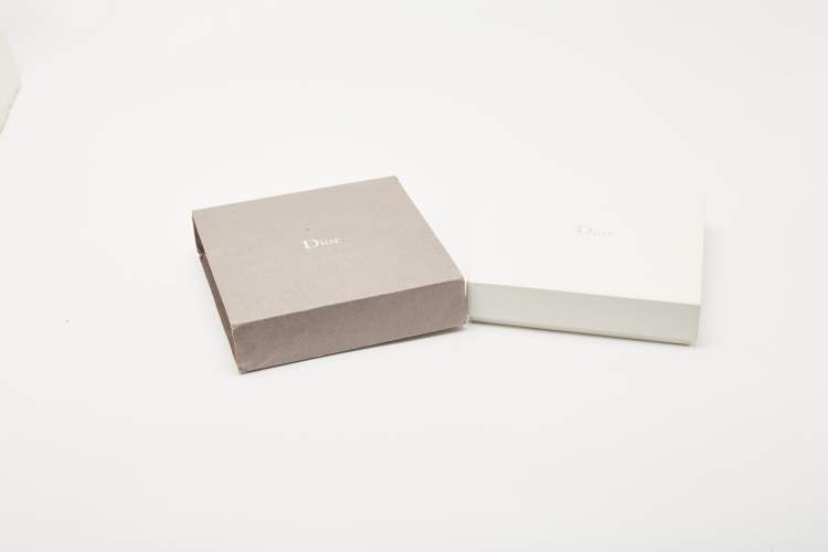 Pre Owned Christian Dior Burgundy Logo Silk Scarf 