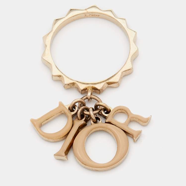 Dior alphabet outlet ring