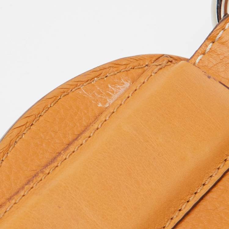 مملوكة مسبقًا Dior Tan Leather CD Plague Buckle Belt 85CM