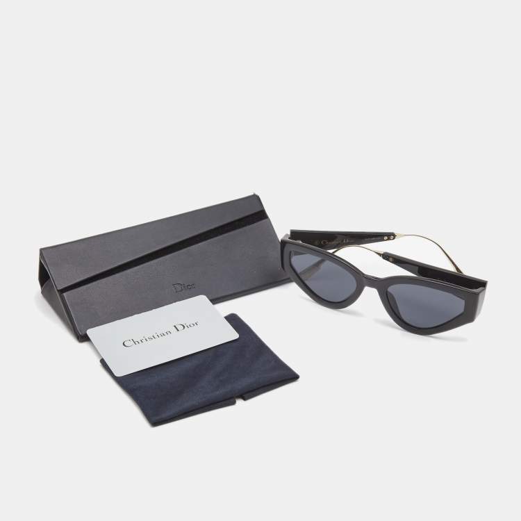 Pre Owned Dior Black Style Dior1 Cat Eye Sunglasses