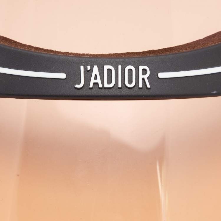 Pre Owned Christian Dior Pink/Black DiorClub1 Sun Visor