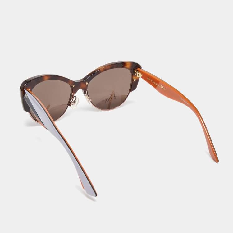 Pre Owned Christian Dior Multicolor Dior Envol 3 Cat Eye Sunglasses