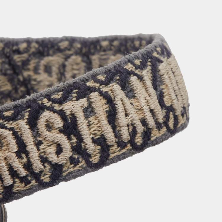 Pre Owned Dior J'adior Multicolor Woven Cotton Set of Two Adjustable Tassel Bracelets