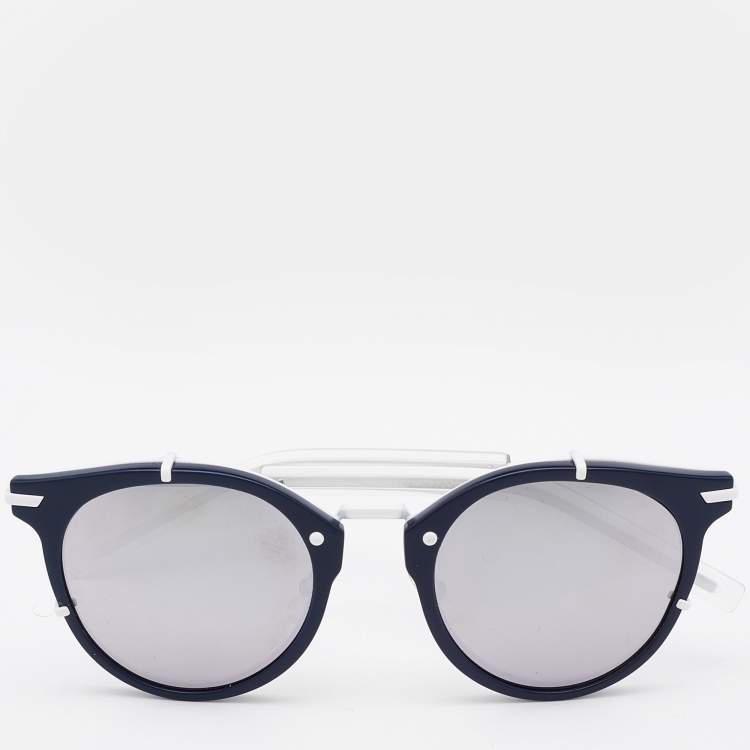 Dior blue round sales sunglasses