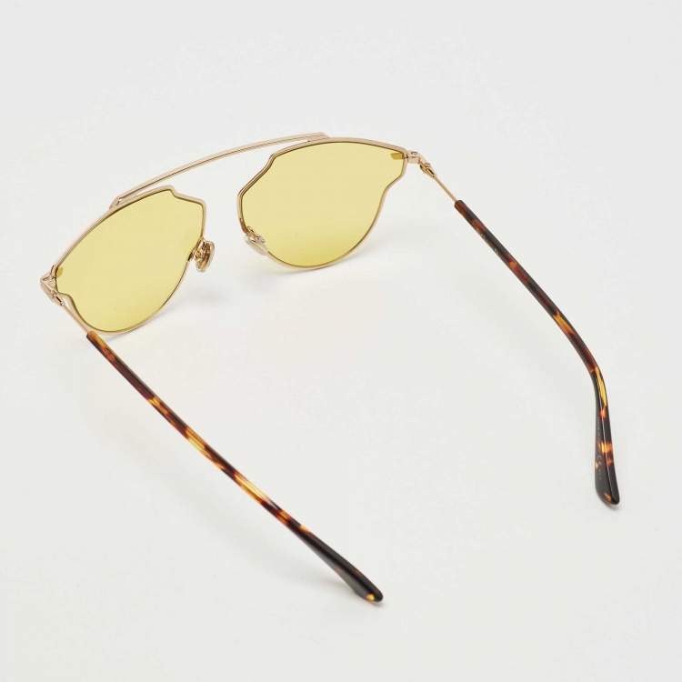 Pre Owned Dior Yellow/Brown So Real Pop Sunglasses