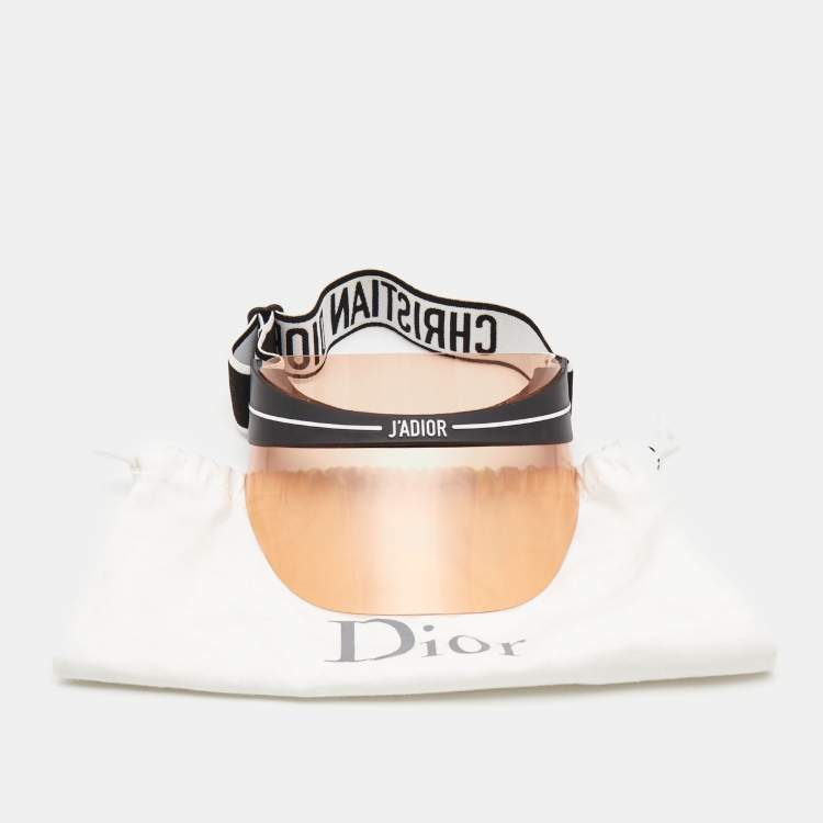 Pre Owned Dior Orange/Black DiorClub1 Sun Visor
