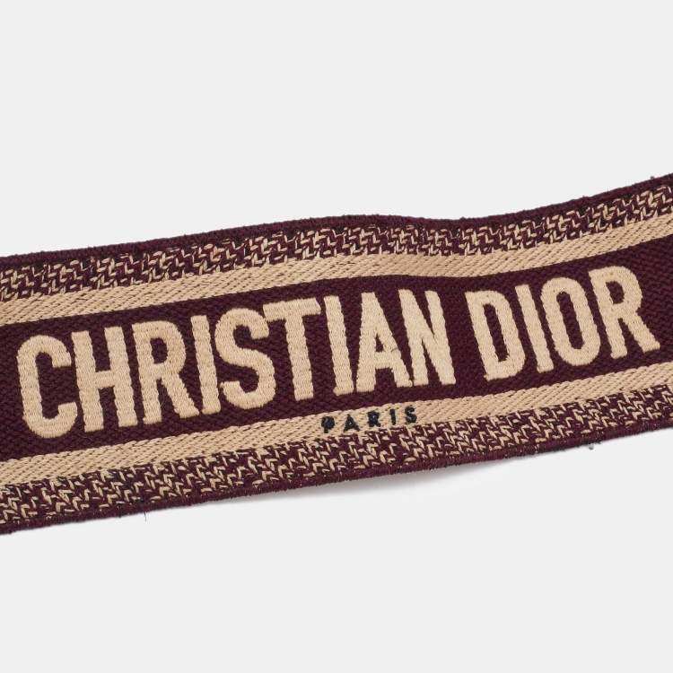 Pre Owned Dior Multicolor Canvas and Leather Shoulder Bag Strap