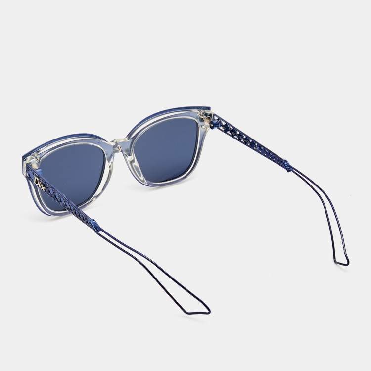 Pre Owned Dior Metallic Blue Diorama1 Sunglasses