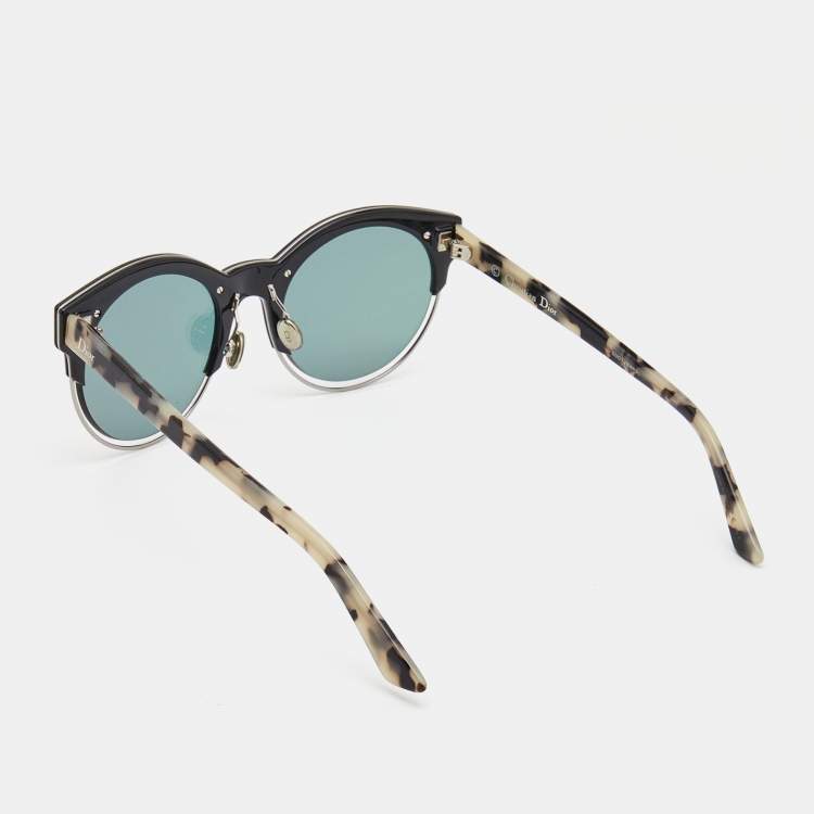 Pre Owned Dior Black/Beige Diorsideral1 Round Sunglasses