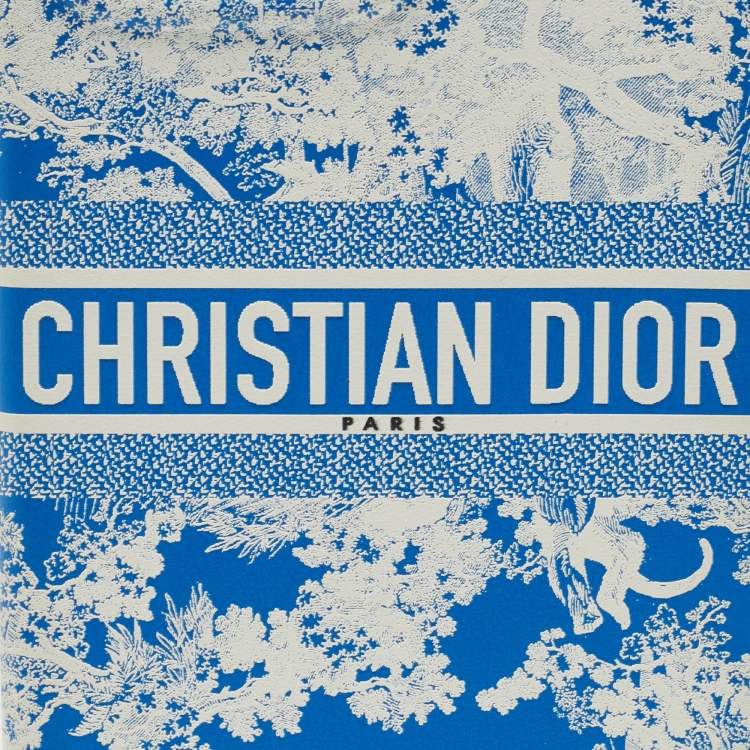 Pre Owned Dior Blue/White Leather Dior Travel iPhone 13 Pro Case