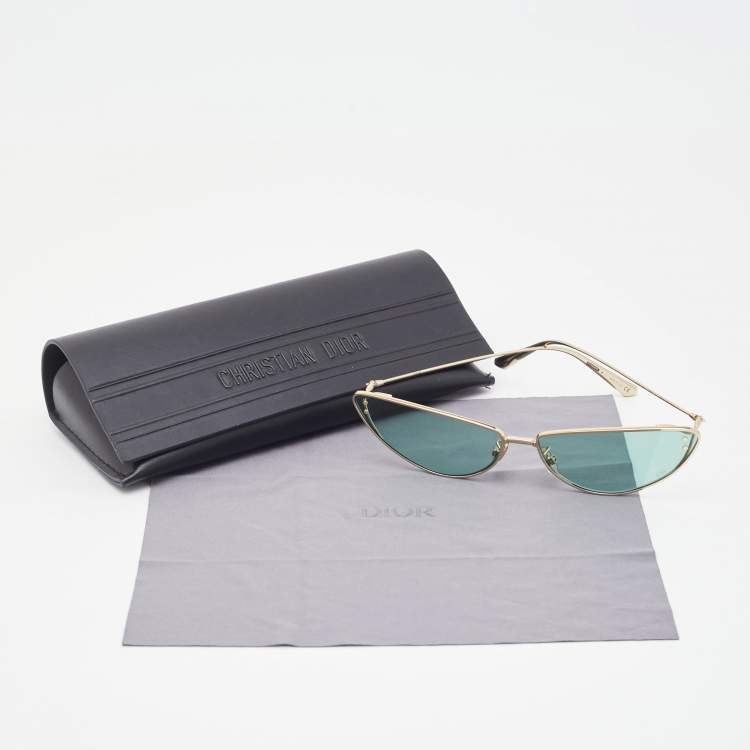 Pre Owned Dior Green/Gold Miss Dior Butterfly Sunglasses