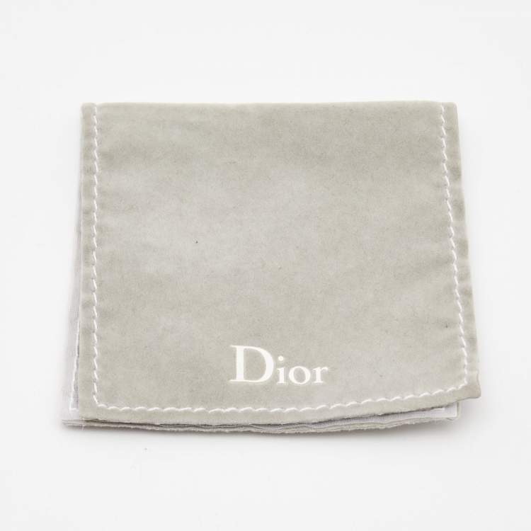 Pre Owned Dior Enamel Gold Tone Dangle Earrings