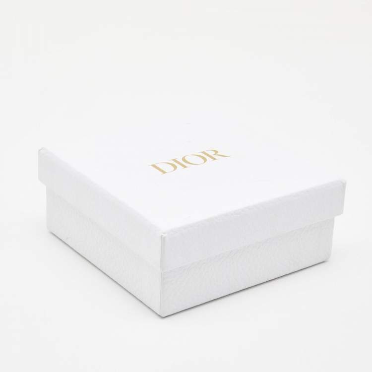 Pre Owned Dior CD Crystal Silver Tone Bracelet 