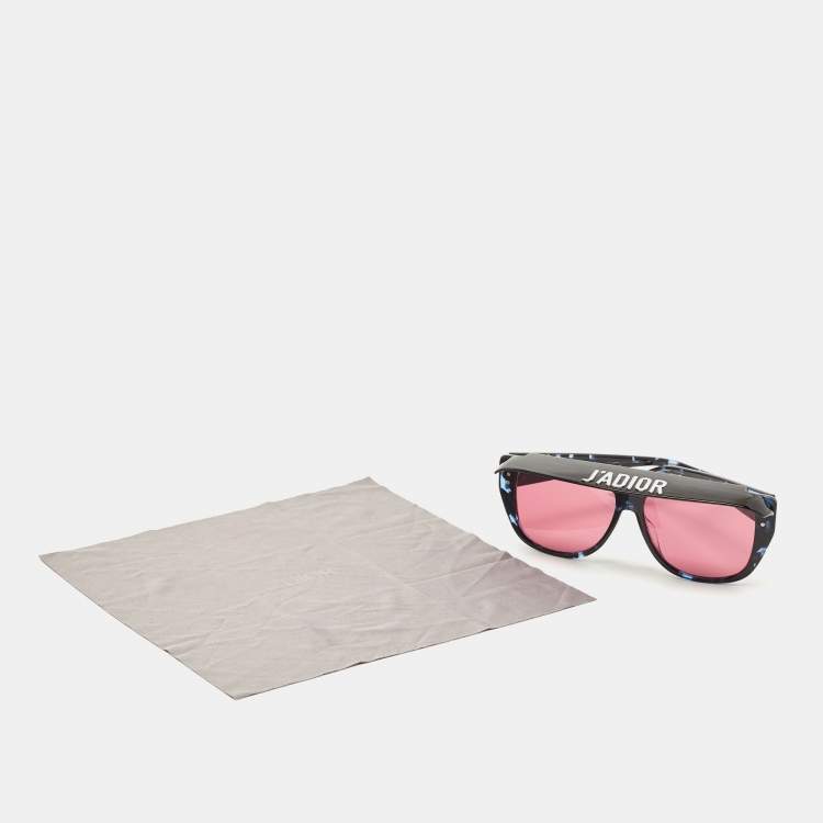 Pre Owned Dior Black/Blue Acetate JBWU1 Sunglasses