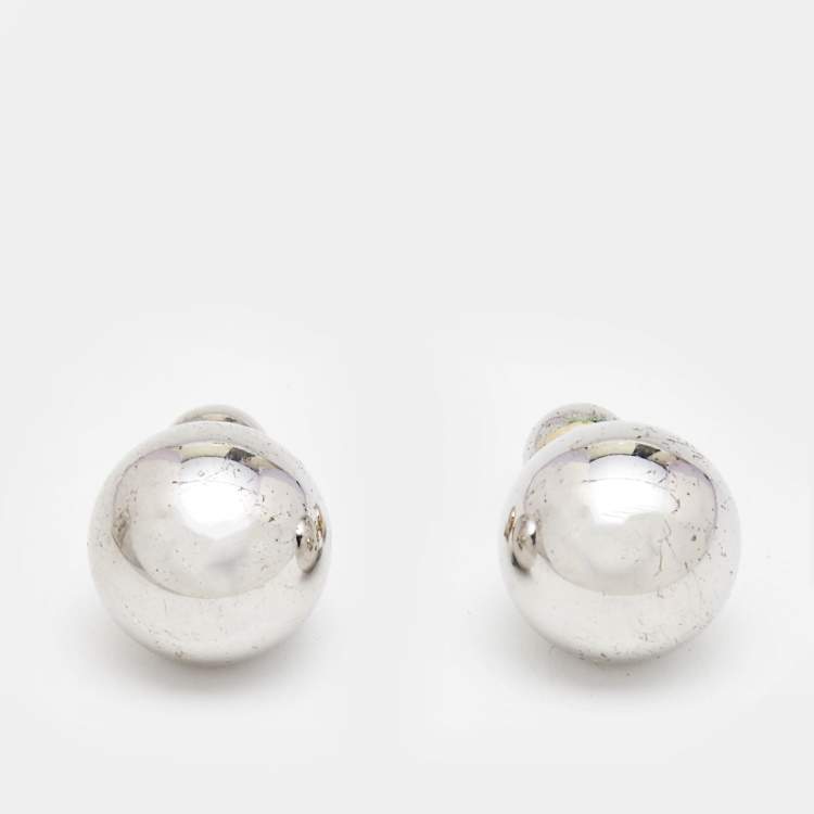 Pre Owned Dior Tribales Two Tone Earrings